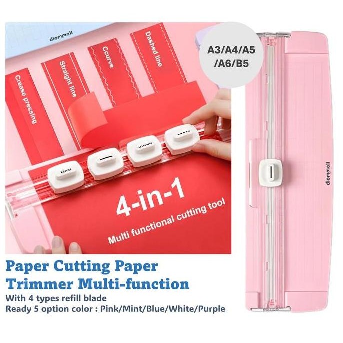

Paper Cutting Paper Trimmer Multi-function With 4 types refill blade
