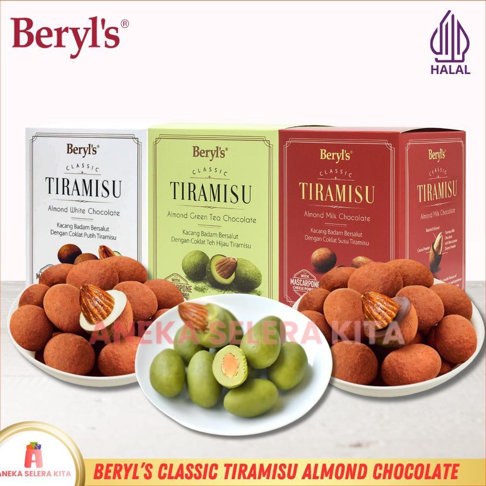 

Beryls Classic Tiramisu Almond Milk Chocolate & Green Tea Chocolate 100gr aSt