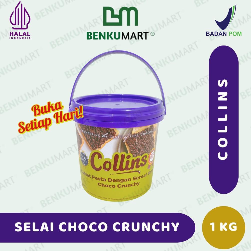 

Collins Choco Crunchy 1 Kg Coklat Chruncy | Selai Coklat | Pasta Chocolate | Selai Roti HALAL aSt