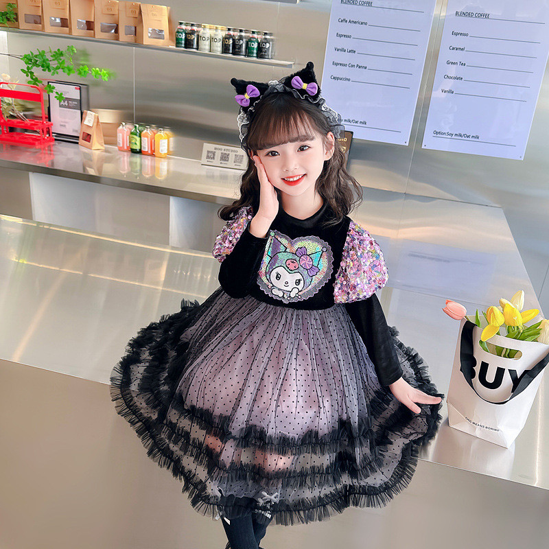 Gaun Anak Perempuan Berkualitas Tinggi   Gaun Kuromi Gaun Putri Lolita