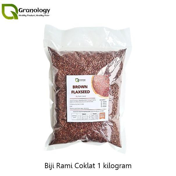 

Brown Flax Seed / Biji Rami Coklat (1 Kilogram) by Granology aSt