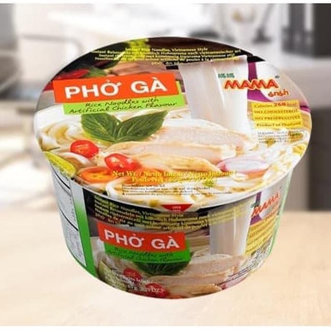 

MAMA PHO GA Rice Noodles Chicken Flavour 65gr Mie Thailand Po Ga Rasa Ayam aSt