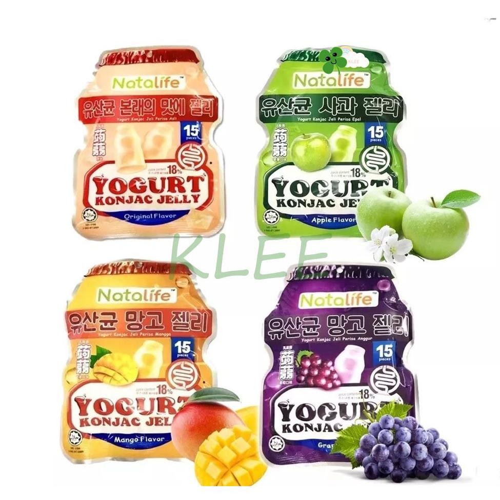 

Natalife Yogurt Jelly Rasa Buah dan Yogurt All Varians - Konjac Jelly (Isi 20Gr x 15 Pcs) - Jeli Apel/Anggur/Mangga/Yogurt 300G aSt