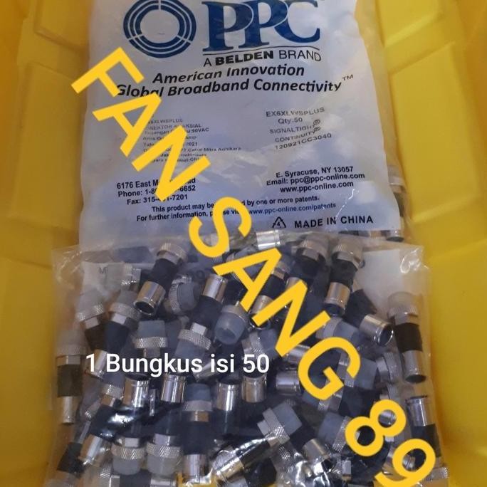 TERLARIS - BELDEN PPC-EX6 F COMPRESSION CONNECTOR RG 6/ KONNECTOR RG6 COMPRES