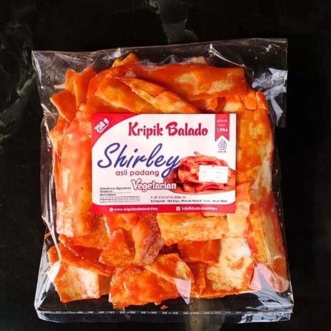 

kripik Balado Shirley Asli Padang 250g Vegan aSt