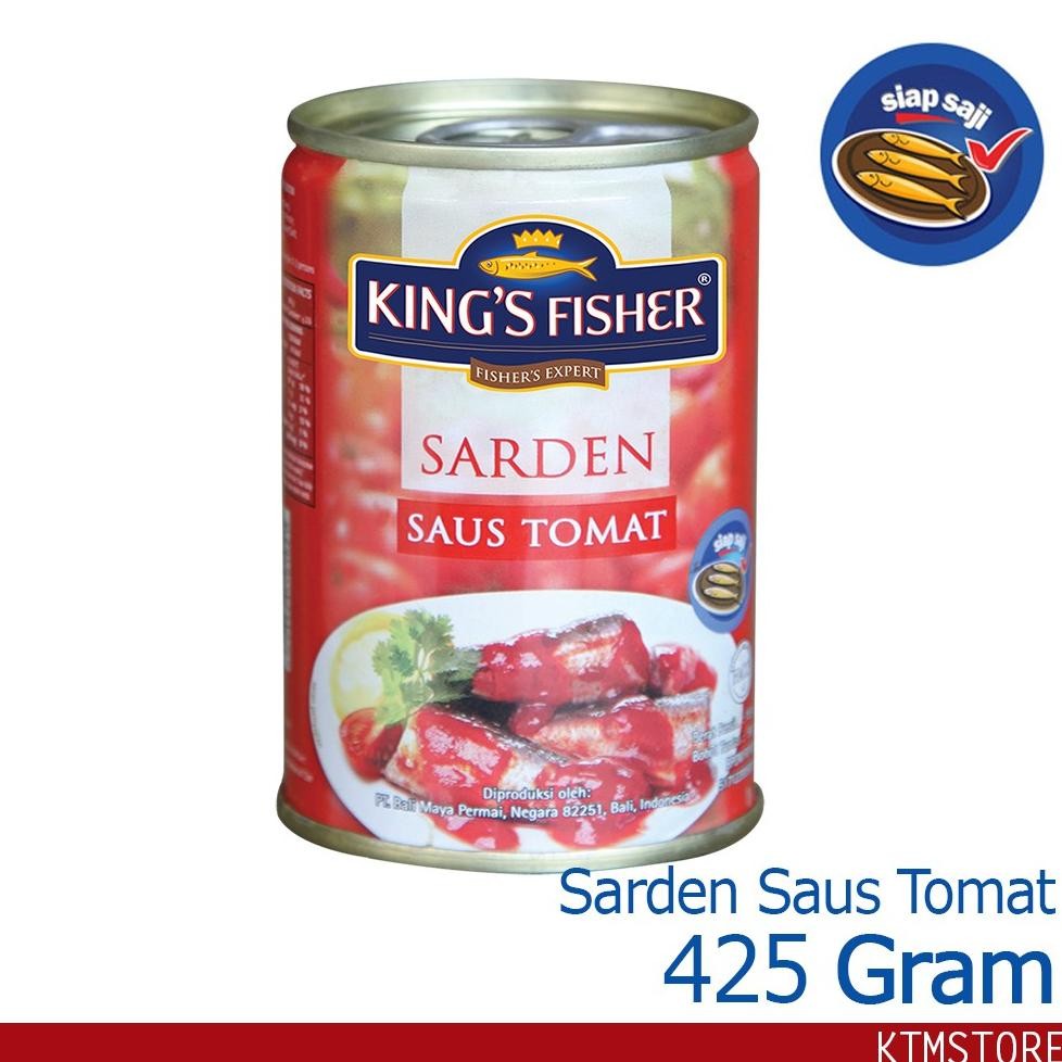 

KtmStore King's Fisher Sarden saus tomat 425g Makanan Kaleng kings fisher aSt