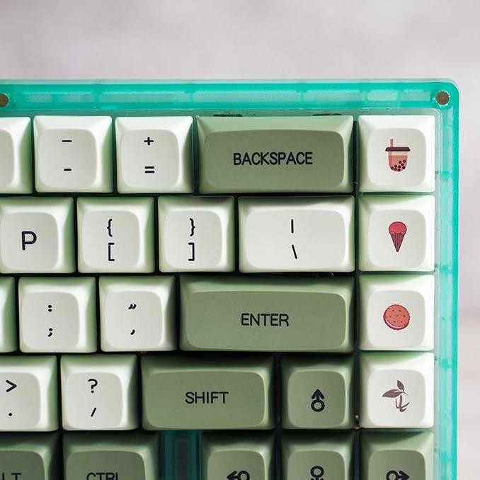 Promo Keycaps Xda Profile Matcha Keycap Green Hijau For Mechanical Keyboard By Galatix