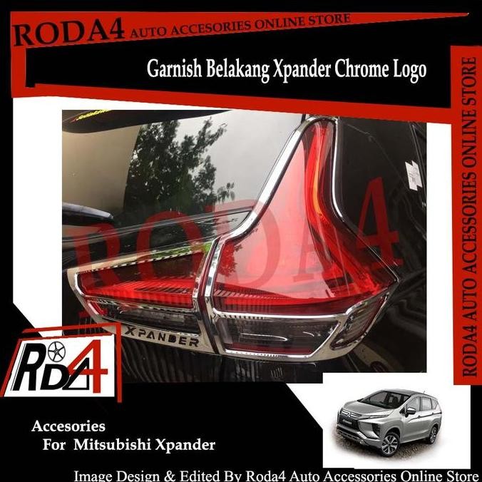 Grosir List Lampu Belakang Xpander - Garnish Belakang Xpander Chrome Logo