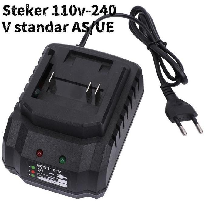 Dagmara Adaptor Charger 21V Cocok Untuk Kunci Pas Tanpa Kabel Dagmara 21V