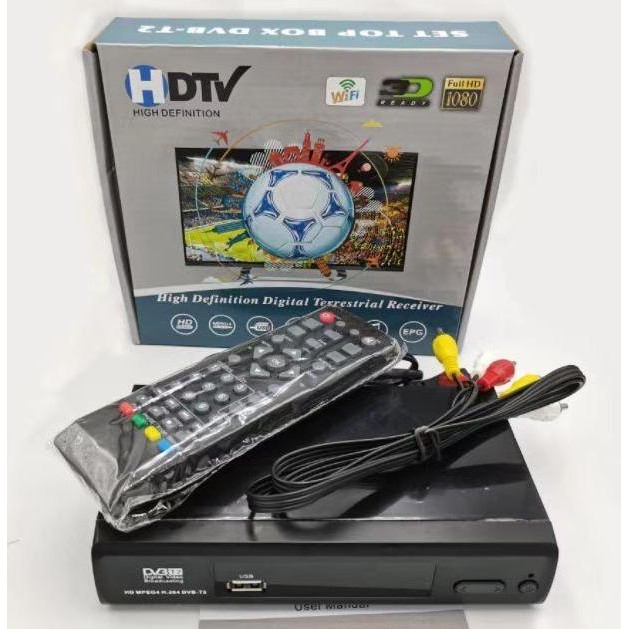 TERMURAH - STB DVBT2 HDTV menangkap siaran digital Terrestial Merk HDTV NEW