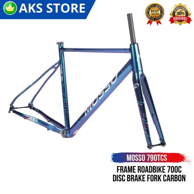 TERMURAH - Frame Sepeda Roadbike Alloy Mosso 790TCS 700C Fork Carbon Disc Brake