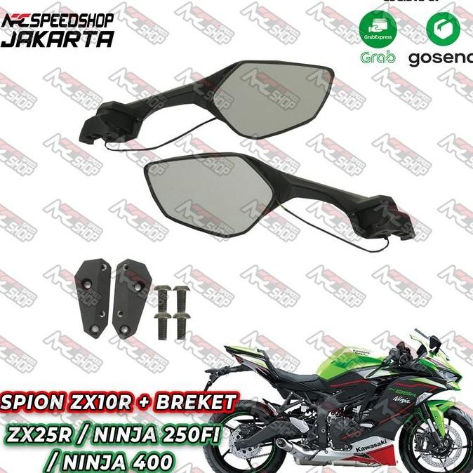 Spion ZX10R PNP Plus Bracket Adaptor Zx25 / Ninja 250fi / KAWASAKI New Ninja 2018 2019 2020 2021 202