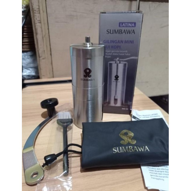 Hand Grinder Latina Sumbawa V6 Grinder Manual Latina Sumba Mini Original Dan Terpercaya