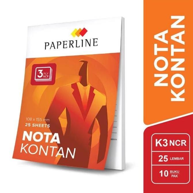 

DISKON! [PAK] NOTA KONTAN K3 NCR PAPERLINE KECIL 3 PLY | BON KECIL ISI 10 BUKU