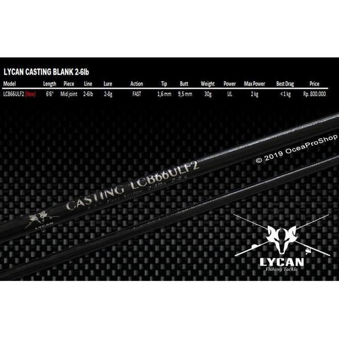 lycan xxx joran casting custom blank series tahan lama stok terbatas