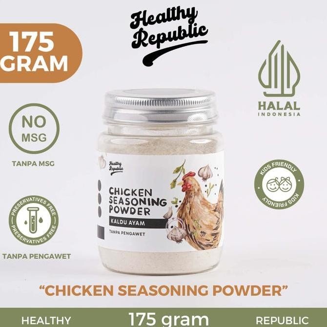 

DISKON! HEALTHY REPUBLIC CHICKEN SEASONING POWDER 175G & 100G NO MSG