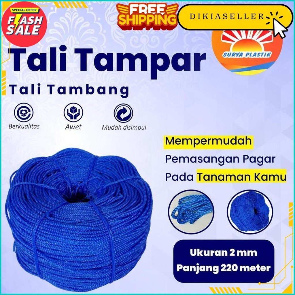 

Tali Tampar Ukuran 2Mm Panjang 220 Meter Terlaris