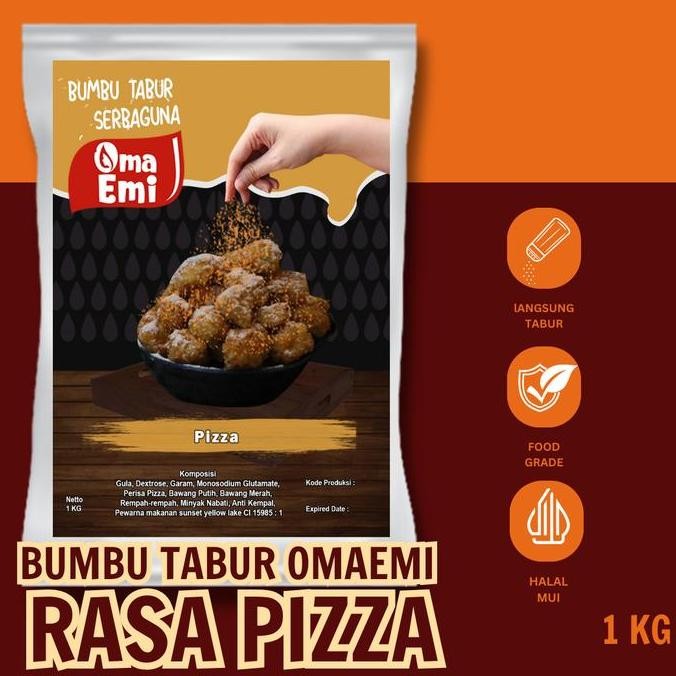 

DISKON! BUMBU TABUR RASA PIZZA 1KG HALAL - SEASONING SNACK & MAKANAN RINGAN