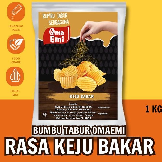 

DISKON! BUMBU TABUR KEJU BAKAR 1KG - SEASONING SNACK HALAL FOOD GRADE