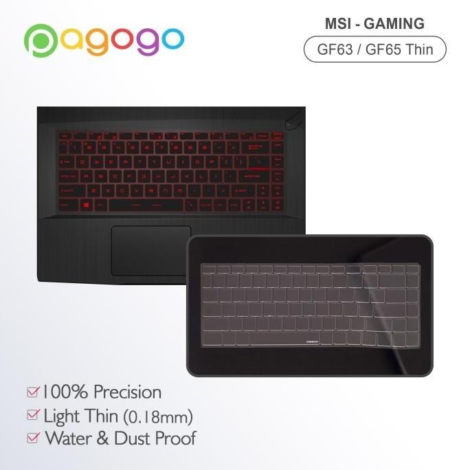 New Skin Keyboard Protector MSI GF63 Thin 11S 11SC 11U 11UC 11UCX 11UD TPU Transparan