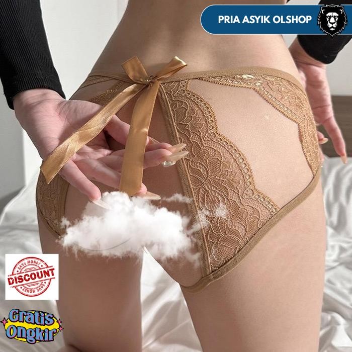 CELANA DALAM WANITA SEXY HOT TRANSPARAN JUMBO OPEN CROTCH RENDA G STRING C272 BY PRIA ASYIK OLSHOP