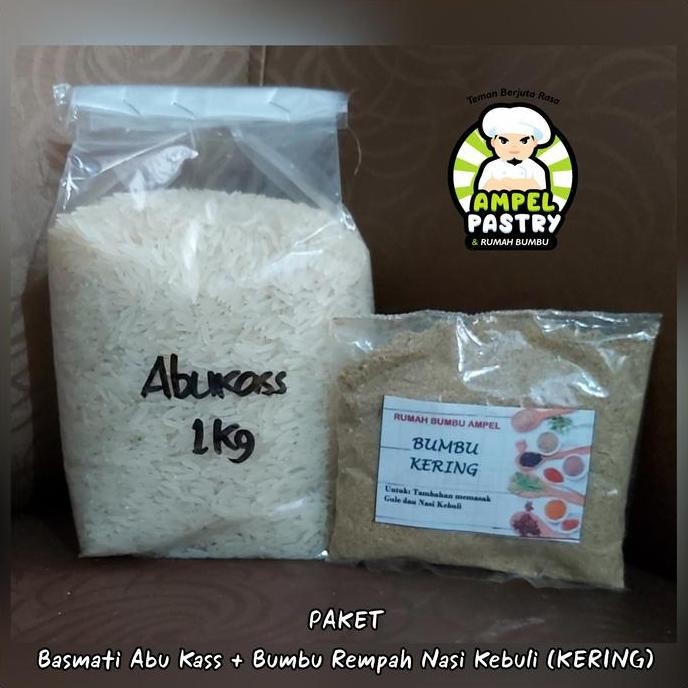 

DISKON! PAKET BASMATI ABU KASS + BUMBU REMPAH NASI KEBULI KERING