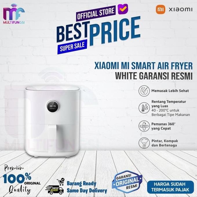 NEW Mi Smart Air Fryer - White Garansi