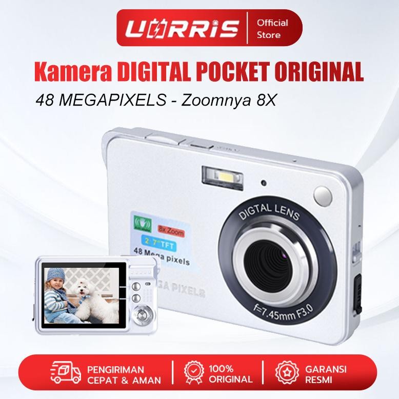 LS UORRIS Kamera DIGITAL POCKET  ORIGINAL FULL SET 48 MEGAPIXELS