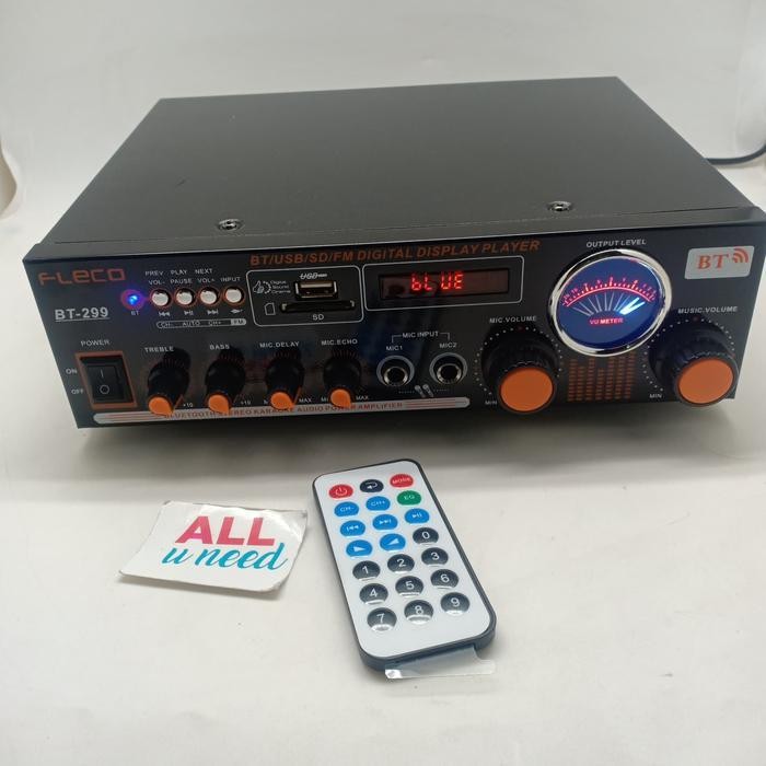 Power Amplifier Fleco BT-299 - Amplifier Karaoke - Amplifier Bluetooth