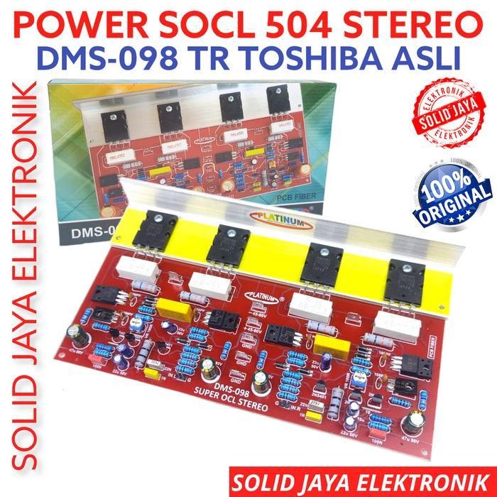 KIT POWER DRIVER SOCL 504 STEREO DMS098 FOR AMPLIFIER TANPA TR FINAL DRIVER SOCL504 SUPER OCL FOR DM