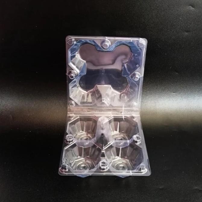 (Allthebest) Mika Telur / Tray Telur isi 4 Butir Sudah ada Pengunci / Mika Telur PET @ 50 pcs