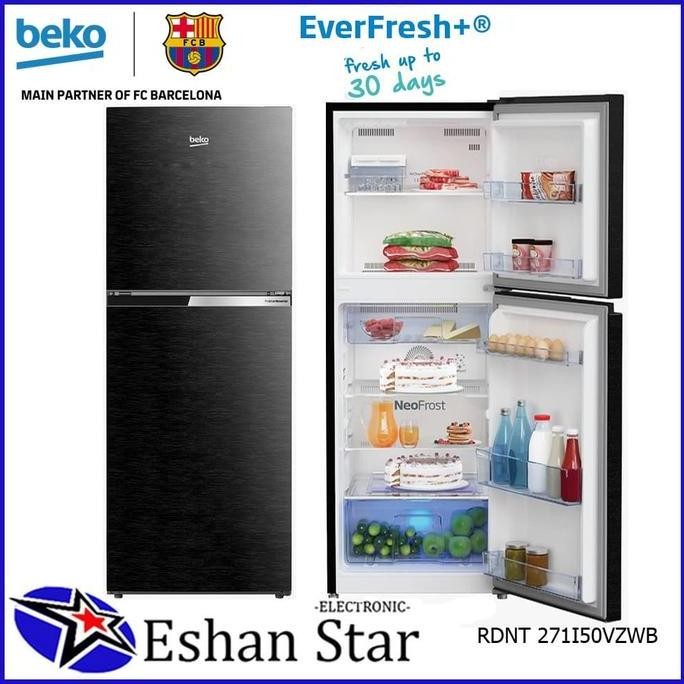 Kulkas Beko 270 Ltr Inverter WoodenBlack RDNT271I50VZWB