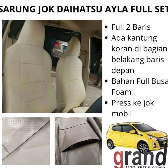 Sarung Jok Cover Jok Mobil Daihatsu Ayla Full Set Grand Original TERMURAH