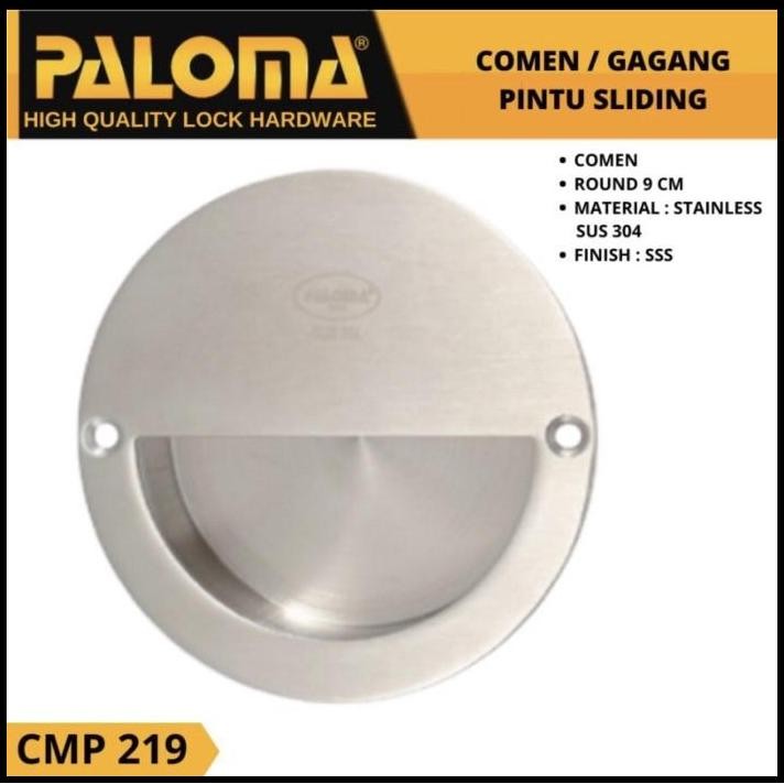 HANDLE PINTU SLIDING PALOMA CMP 219 COMEN HANDEL TANAM GESER BULAT