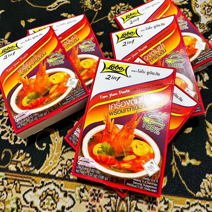 

Lobo 2 In 1 Tom Yum Paste With Creamed Coconut Halal Thai
