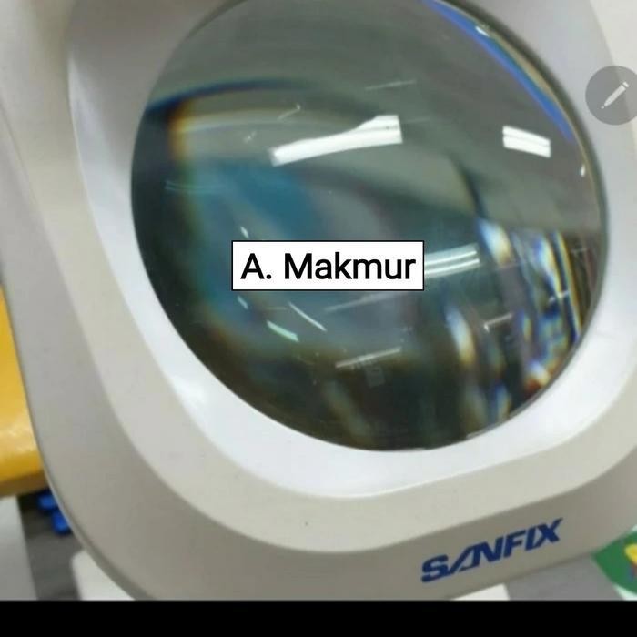 

Kaca Pembesar Magnifying Lamp Lampu Sanfix Sm-60-5B Base 5X Pembesaran Original Dan Terpercaya