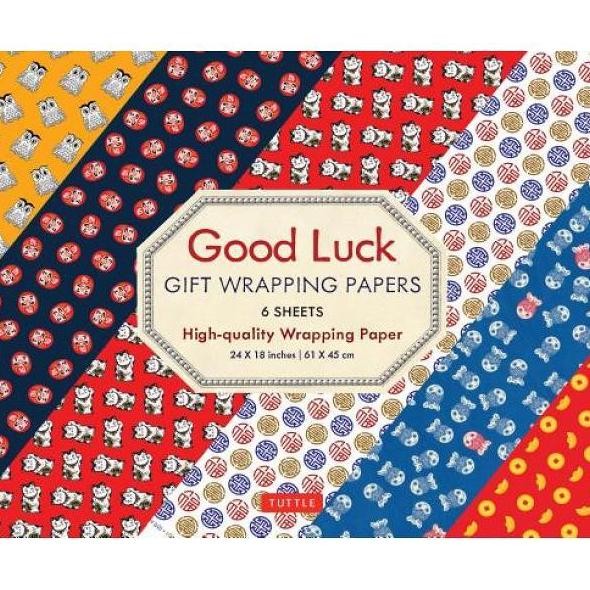 

GOOD LUCK GIFT WRAPPING PAPERS: 6 SHEETS OF HIGH-QUALI - 9780804851152