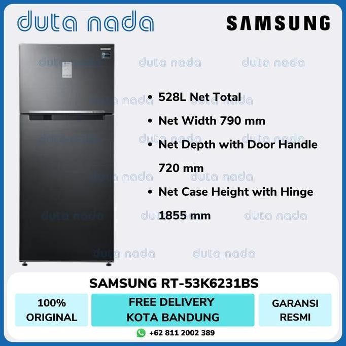 SAMSUNG KULKAS 2 PINTU RT53K6231BS