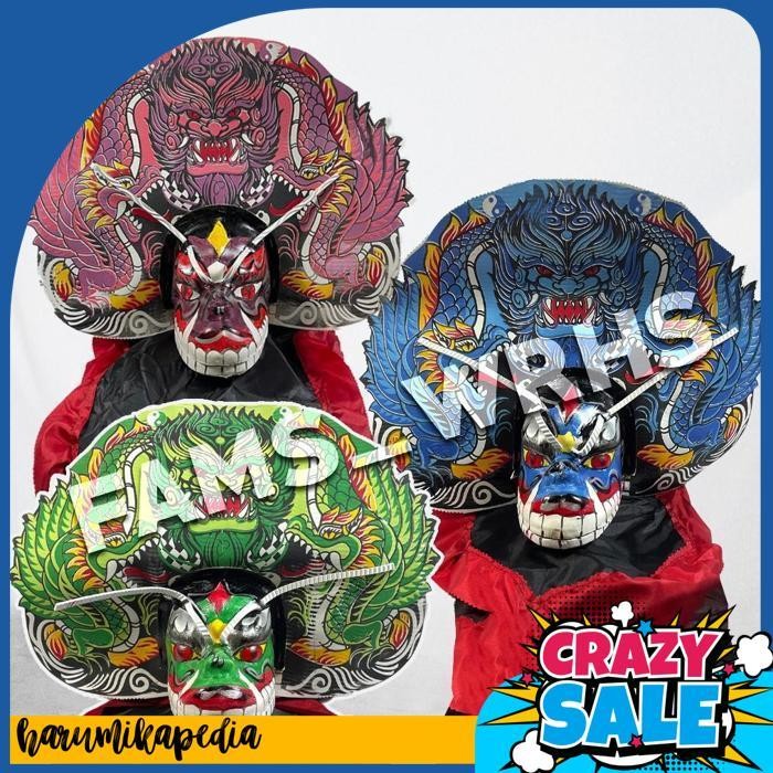 Barongan Anak Ukuran Jumbo Spons Devil Barongan Spons Barongan Merah Barongan Murah Jawa Timur