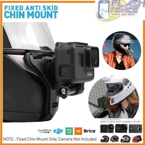 Chin Bracket Mount Helmet Mounting Action Cam For Motovlog Vlogger Camera