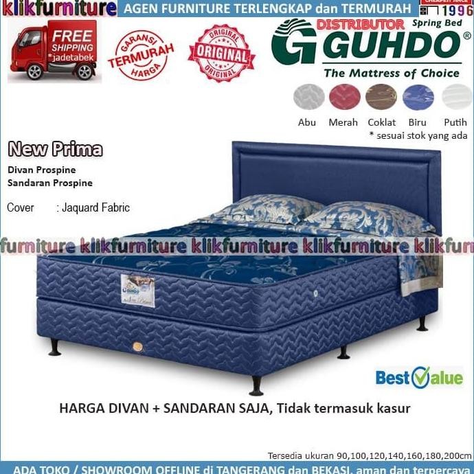 Guhdo Springbed (100X200Cm) Divan+Sandaran New Prima
