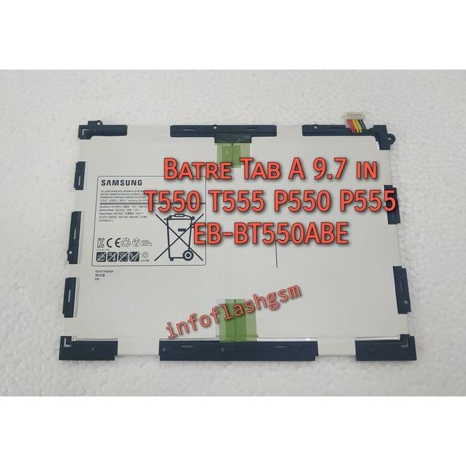Baterai Samsung Tab Tablet A 9.7 inch P550 P555 T550 T555 EB-BT550ABE