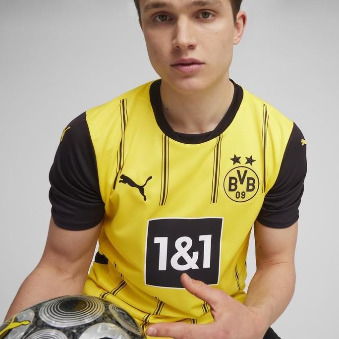 PUMA Home Jersey Pria Borussia Dortmund 24/25 Faster Yellow-Black