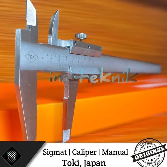 

Sigmat Manual 12 Inch 0.02 Toki Vernier Caliper Jangka Sorong 30 Cm