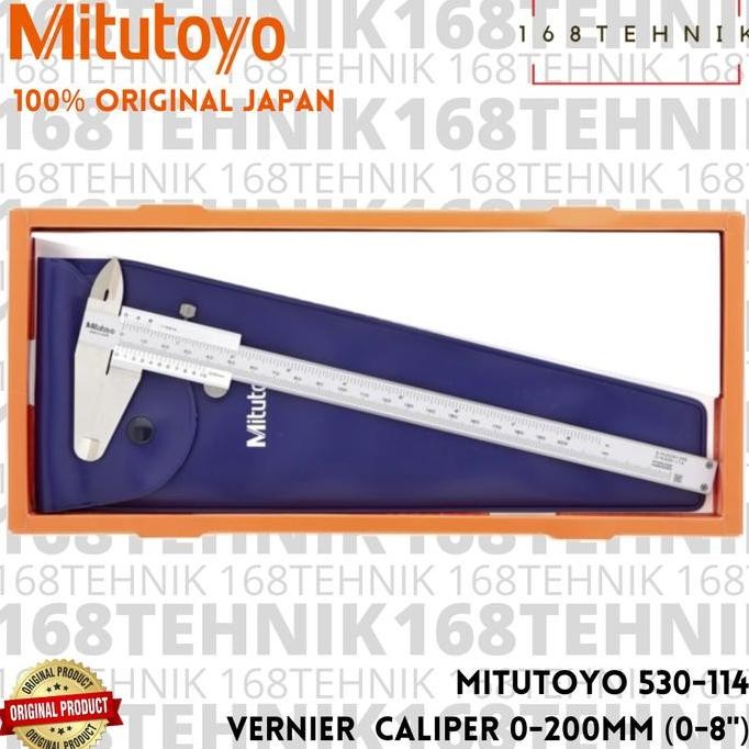 

Mitutoyo 530-114 Vernier Caliper 8 Inch / 200Mm Jangka Sorong 200 Mm