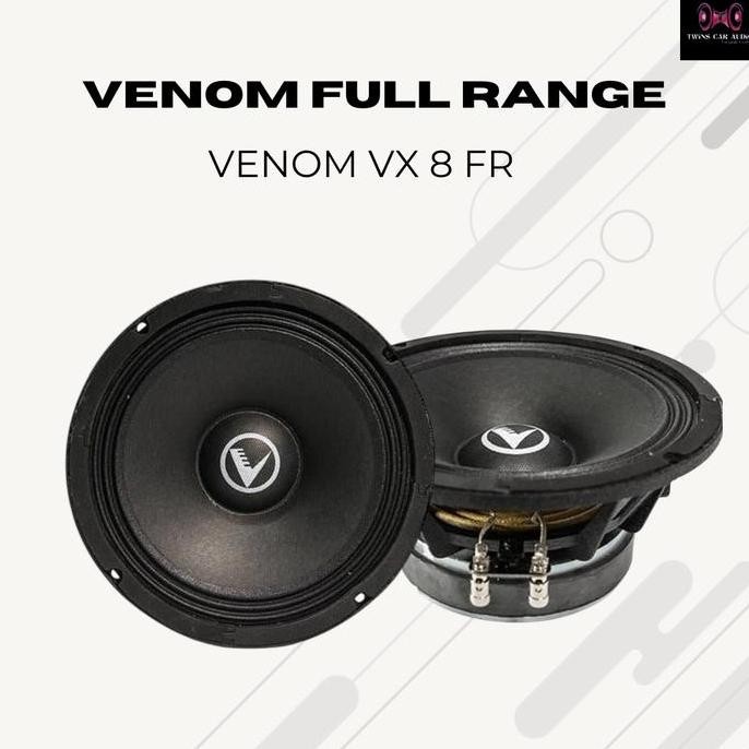 BEBAS ONGKIR - Speaker Full Range Mobil Venom VX 8.1 FR | Suara Jernih & Powerfull SQL