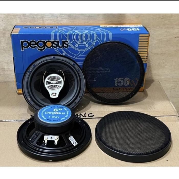 Speaker Coaxial 6inch 3Way Pegasus PG- 1686 Pintu Mobil PG 1686