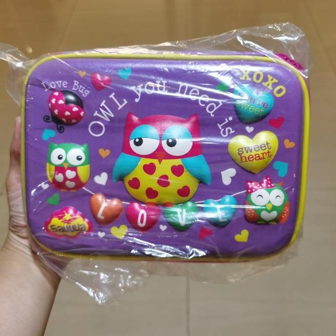 

Pencil Case Tempat Pensil Sanwa Smiggle Hardtop Motif Timbul 3D LA