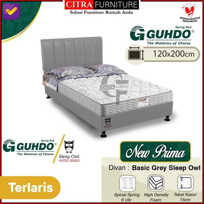 Guhdo Springbed New Prima 120X200X15 - Full Set | Gudho Spring Bed