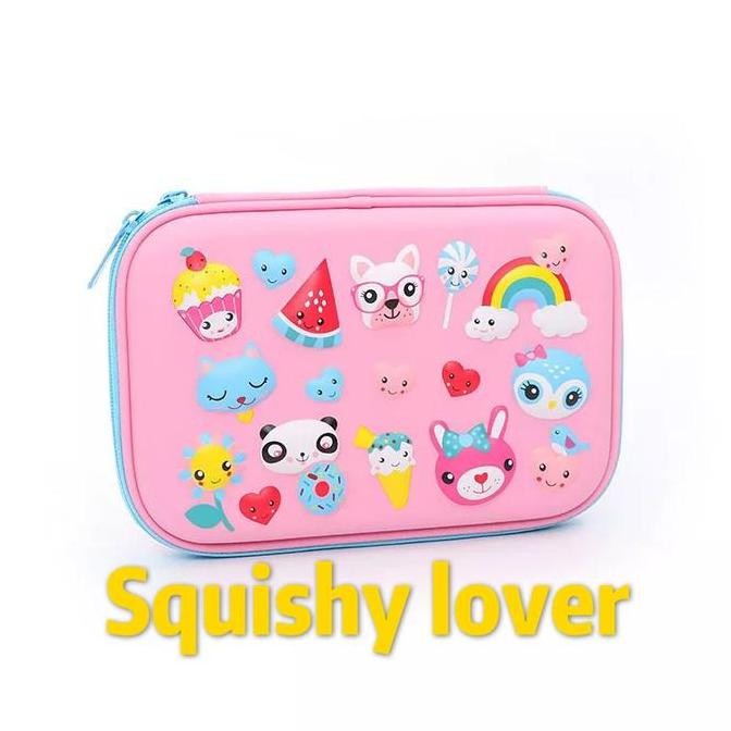 

Tempat pensil dan alat tulis smiggle Eva hardcase ice 3D waterproof LA